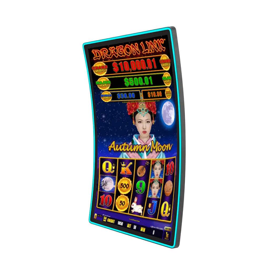32-inch LED-backlit capacitive touchscreen for casino gaming machines