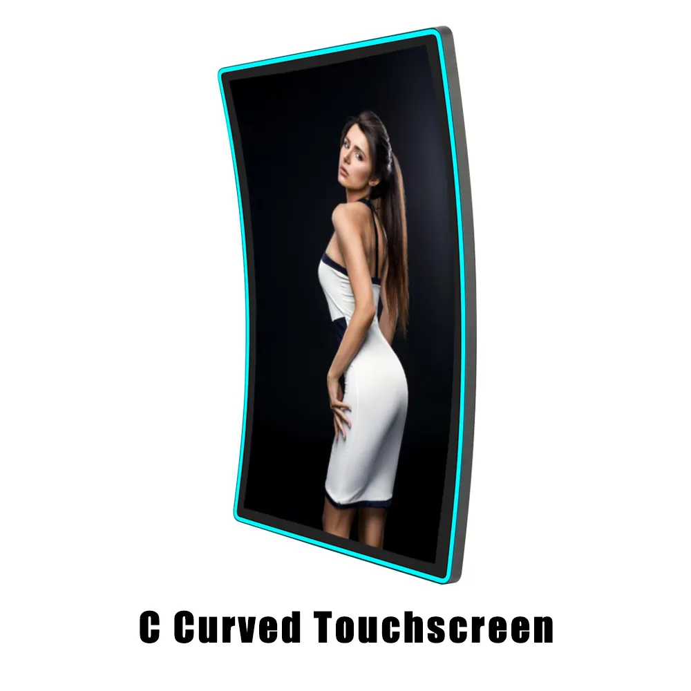 43 inch C Type Curved Marquee Gaming LCD Screen Electronic Gaming LED Backlight Display