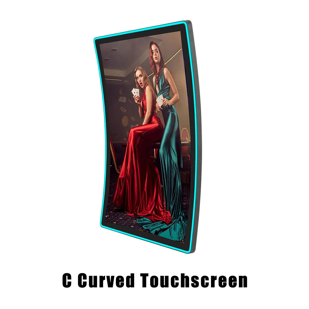 49 inch C Type Curved Interactive Touchscreen Multi Touch Retail Display Capacitive Touch Panel